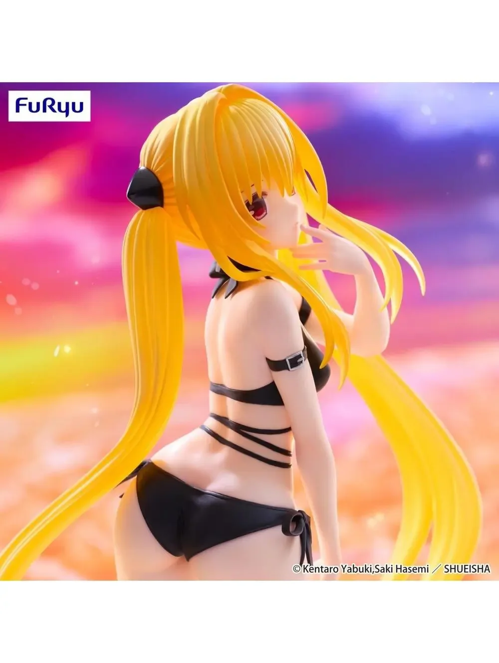 FuRyu To Love-Ru Darkness Golden Darkness Swimsuit Figure New Black 1/7 Scale